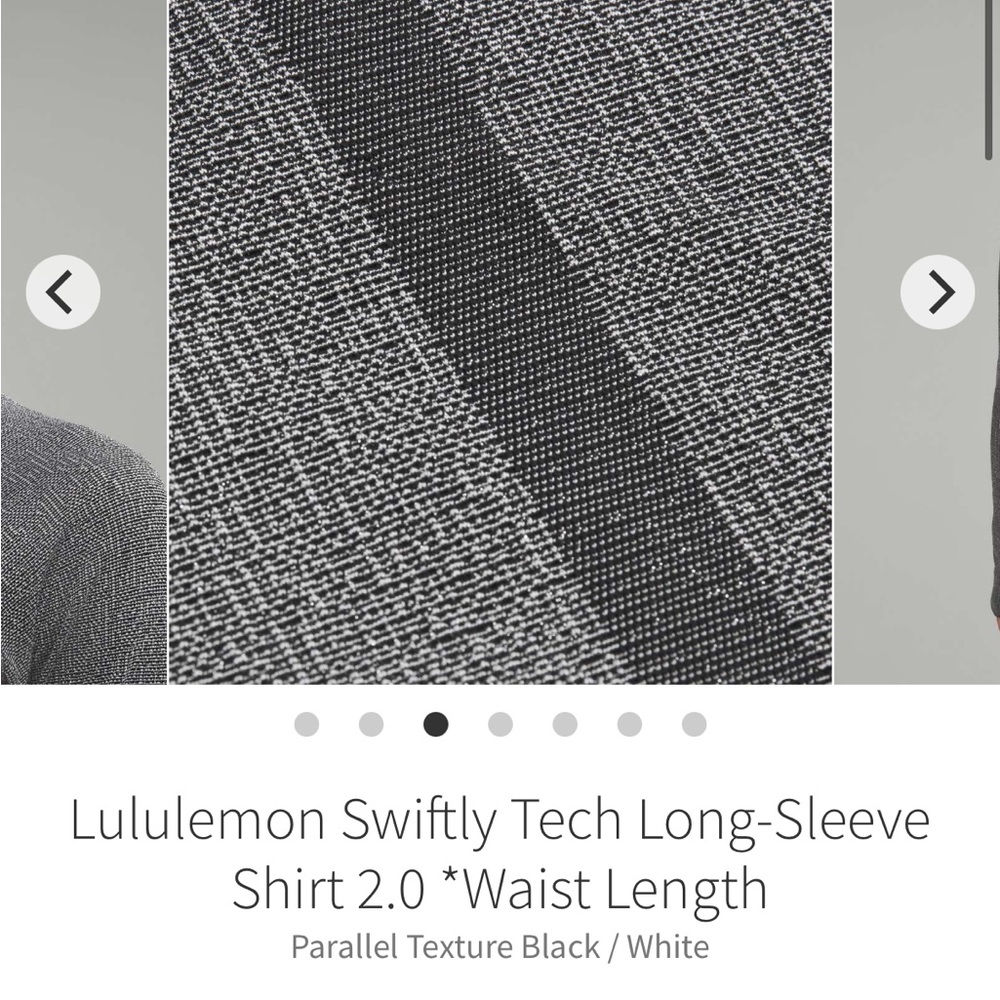 Lululemon Swiftly Tech Long-Sleeve Shirt 2.0 Waist Length Sparkle NWT size 12 - Picture 14 of 15
